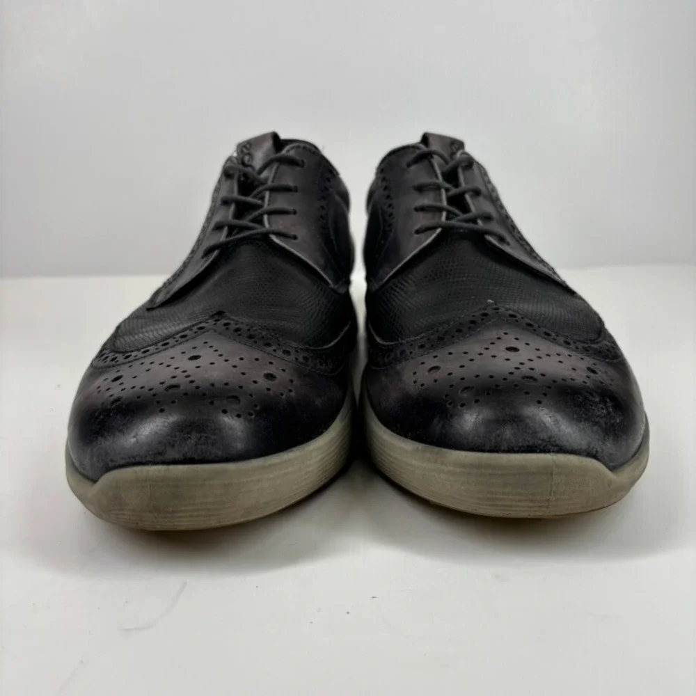 ECCO S-Classic Men's US‎ 9 Magnet Leather Brogue Wingtip Spikeless Golf Shoes